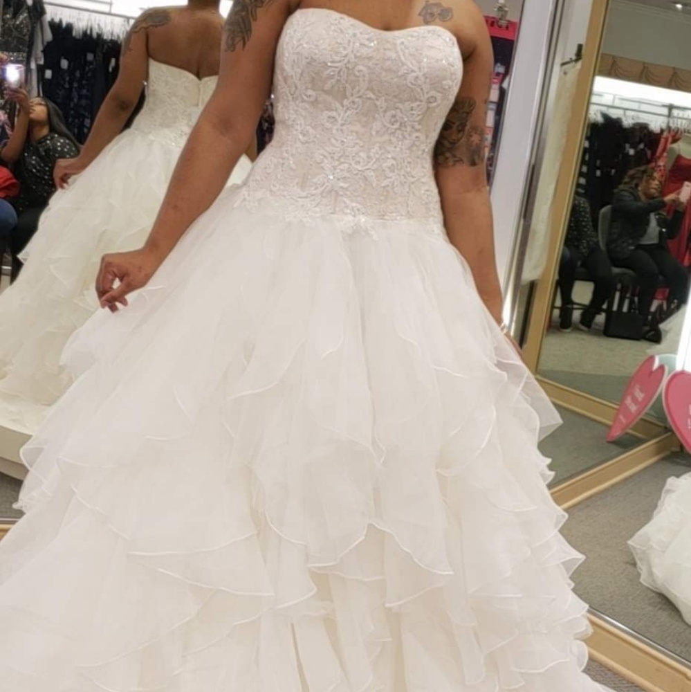 Oleg Cassini David's bridal wedding dress